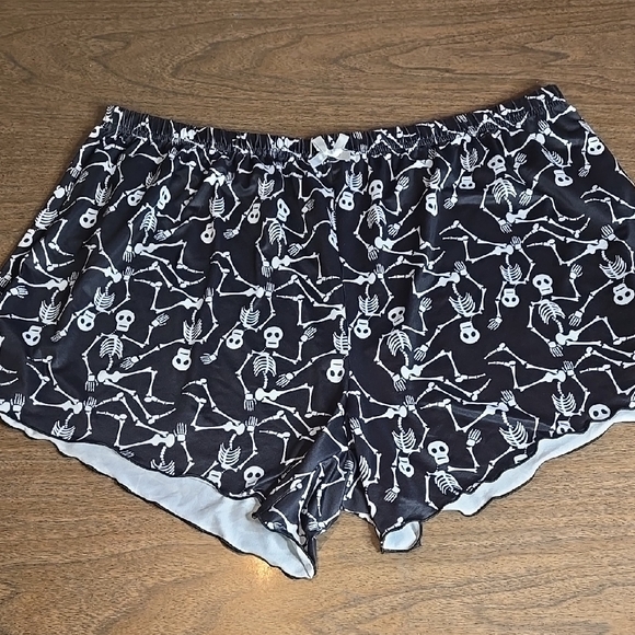 Other - Skeleton Print Pajama Shorts